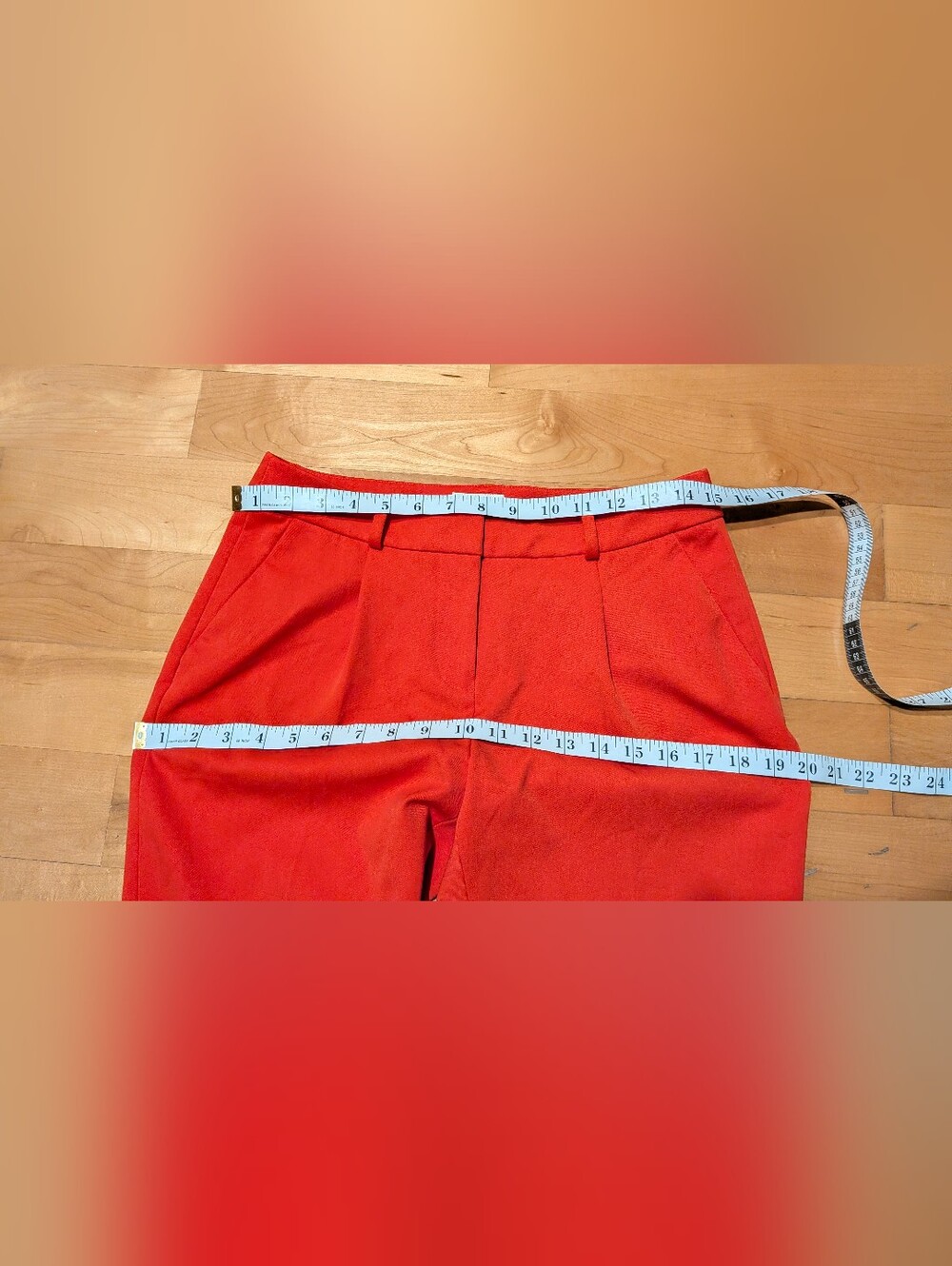 Kate Spade Red Pleated Ankle Trousers Size 2 Tailored Cuffed Dress Pants - Picture 12 of 15